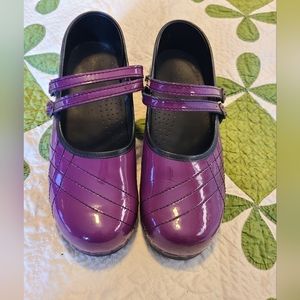 Sanita purple Mary Jane clogs size 38
